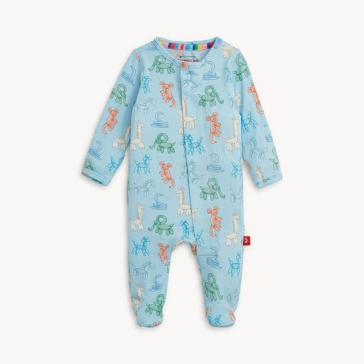 Magnetic Me Blue Party Animals Glow Dark Modal Footie