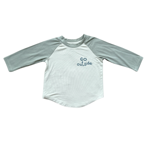 Babysprouts Long Sleeve Baseball Tee | Go Outside