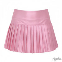 Azarhia Pink Shimmer Mini Pleated Skort