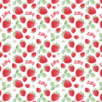 Sugar + Maple Personalized Bib | Sweet Strawberries