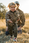 Burlebo Toddler Sherpa Jacket Full Zip - Rocky Mountain Camo