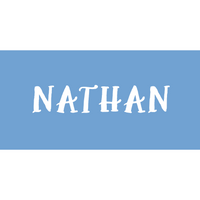 Sugar + Maple Personalized Towel | Centered Name
