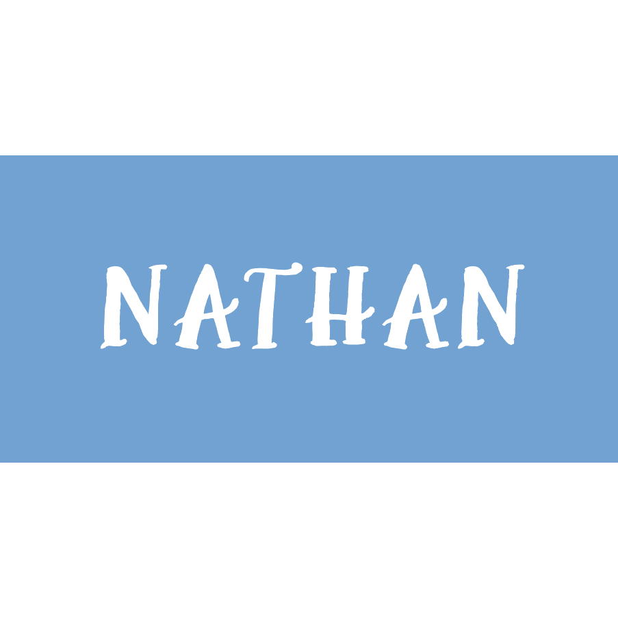 Sugar + Maple Personalized Towel | Centered Name