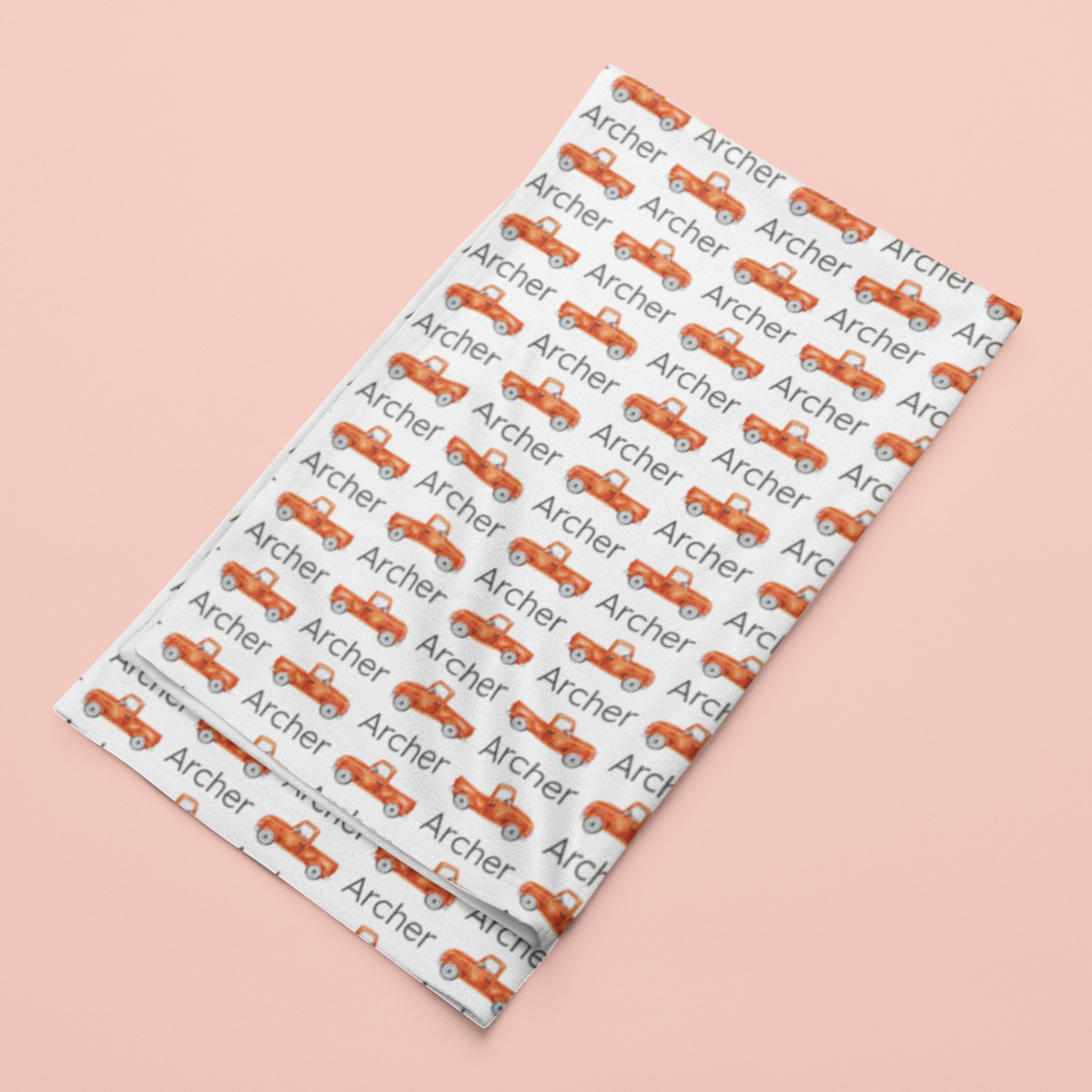 Sugar + Maple Stretchy Blanket | Trucks