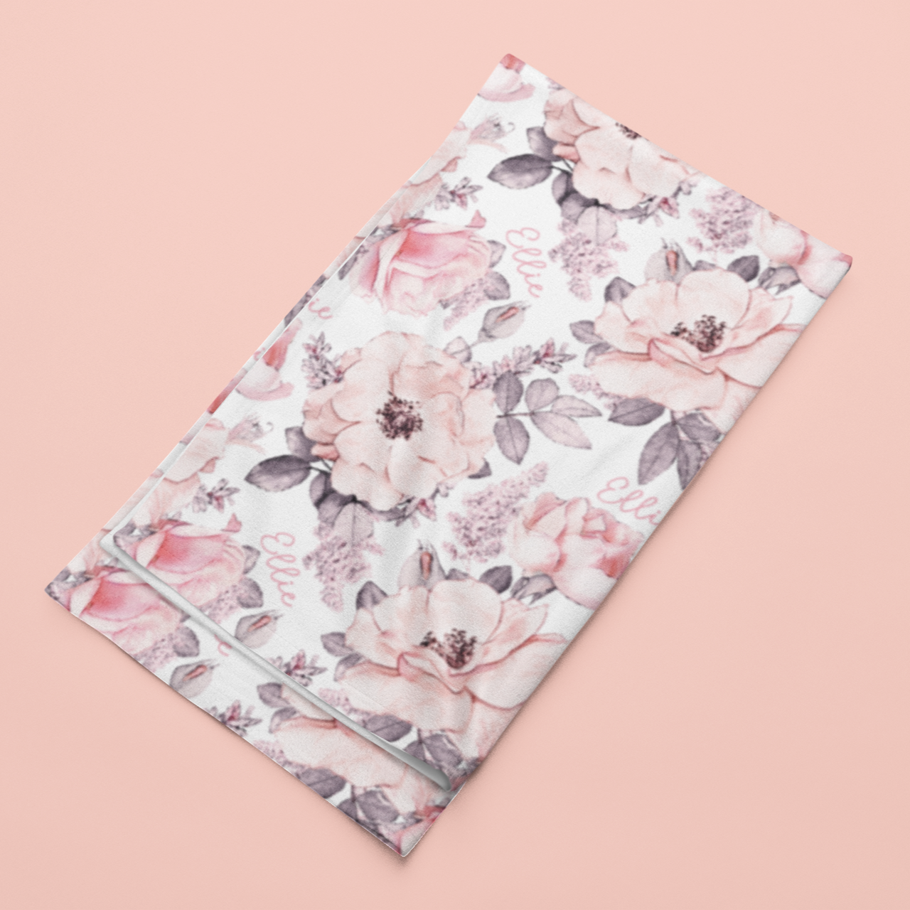 Sugar + Maple Stretchy Blanket | Wallpaper Floral