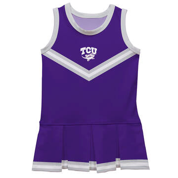 TCU Horned Frogs Vive La Fete Game Day Purple Sleeveless Cheerleader Dress