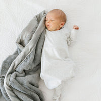 Saranoni Lush Receiving Blanket | Gray