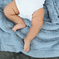 Saranoni Lush Mini Blanket | Storm Cloud