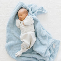 Saranoni Bamboni Receiving Blanket | Light Blue