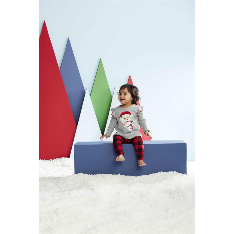 Mud Pie Santa Tunic & Check Legging Set