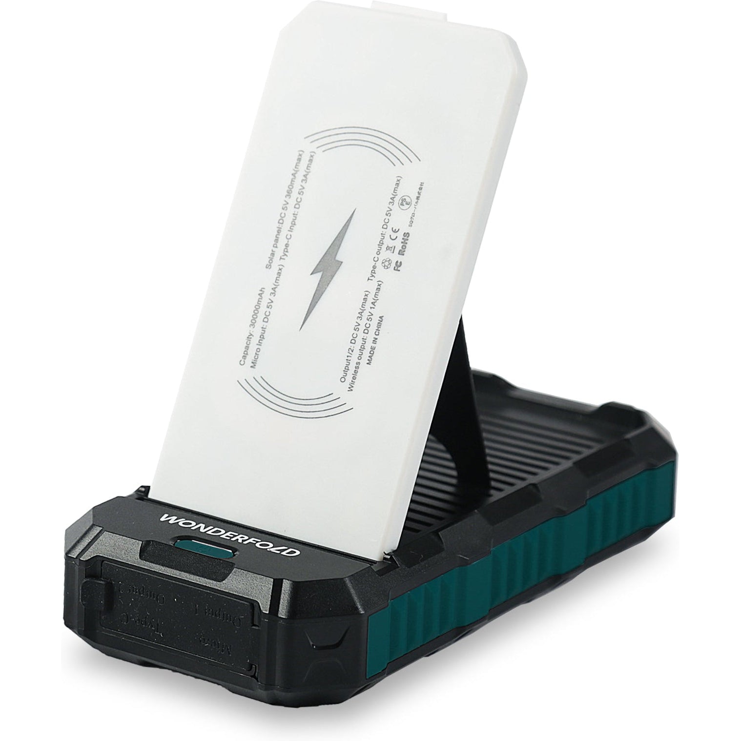 Wonderfold Solar Wireless Charger Power Bank