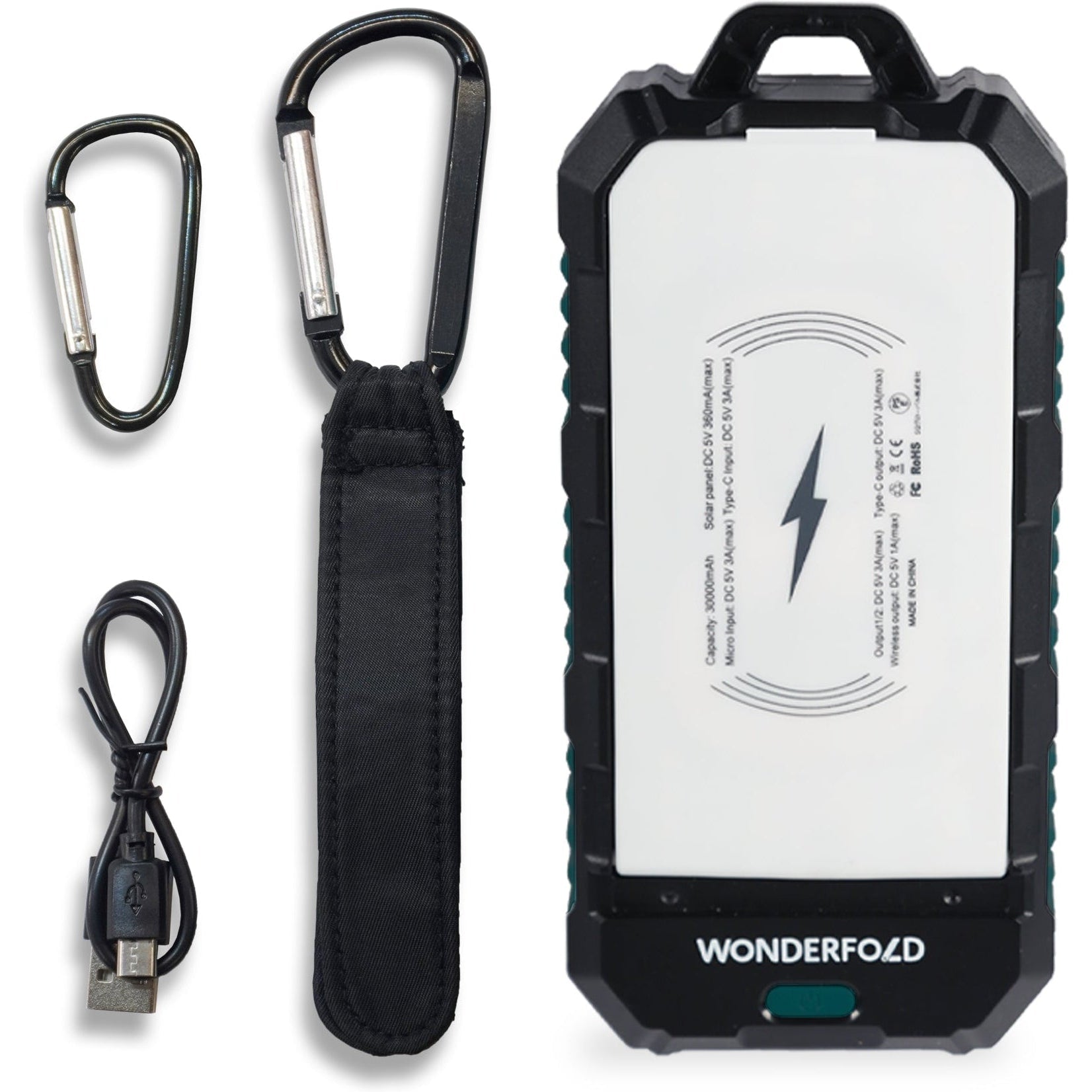 Wonderfold Solar Wireless Charger Power Bank