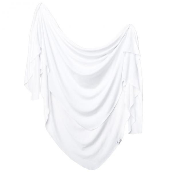 Copper Pearl Knit Swaddle Blanket | Dove