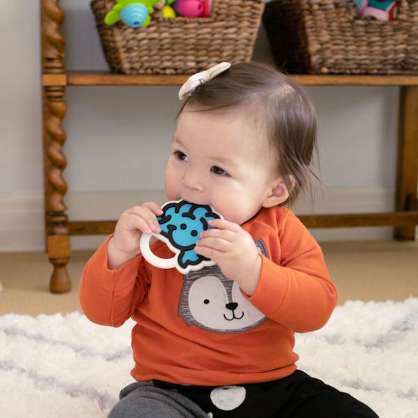 Fat Brain Toys Teether Blue