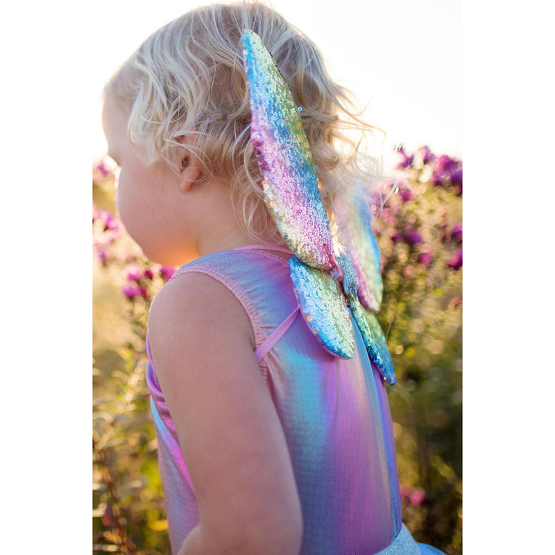 Great Pretenders Rainbow Sequins Skirt, Wings & Wand