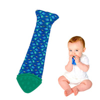 Tasty Tie Silicone Teether, Crinkle Toy & Baby Tie