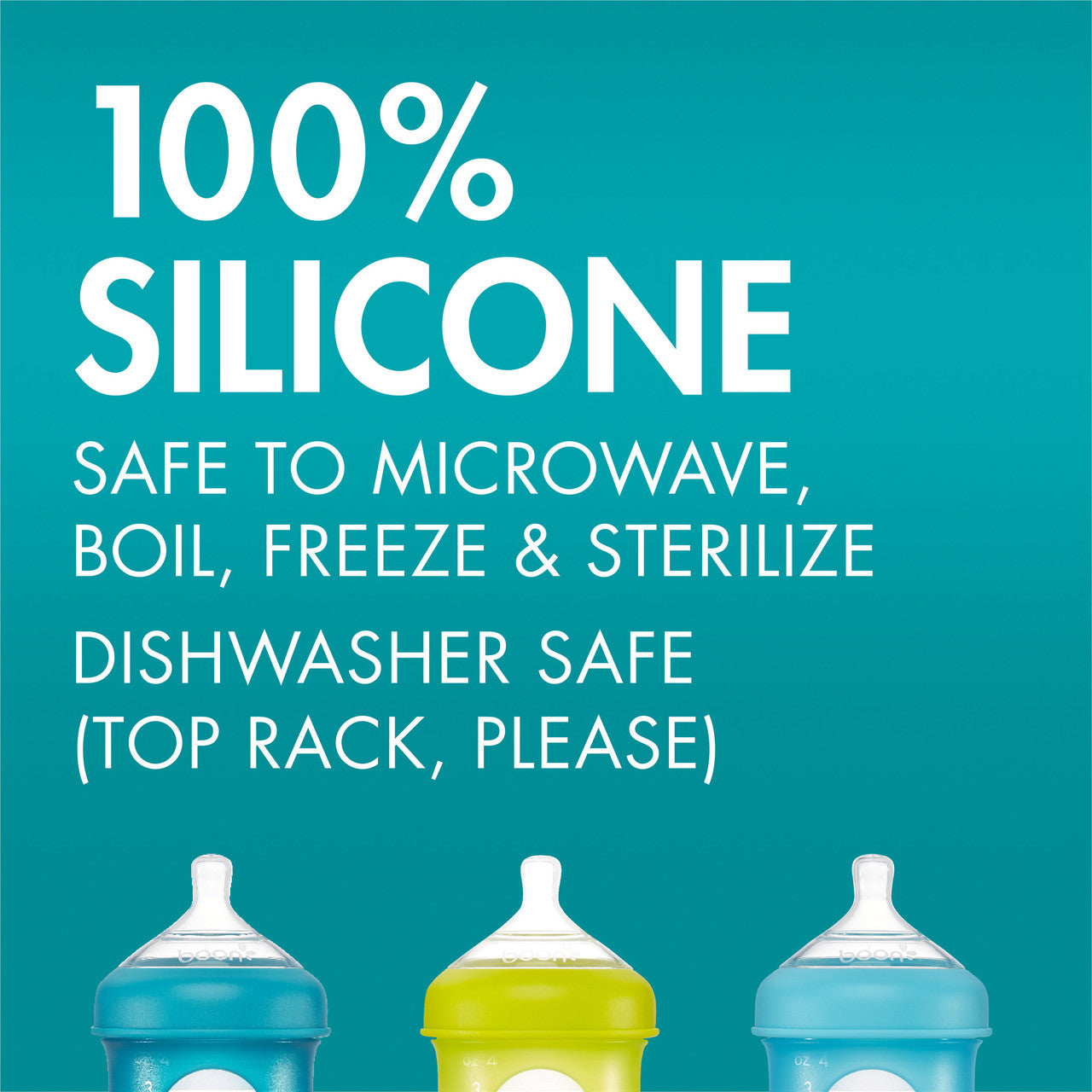 Boon Nursh Silicone Nipples 3-Pack