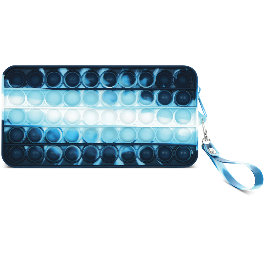 Iscrem Blue Tie Dye Popper Pencil Case