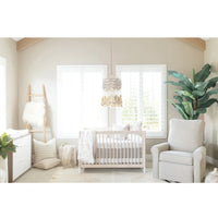 Solid Crib Skirt - Dove Taupe