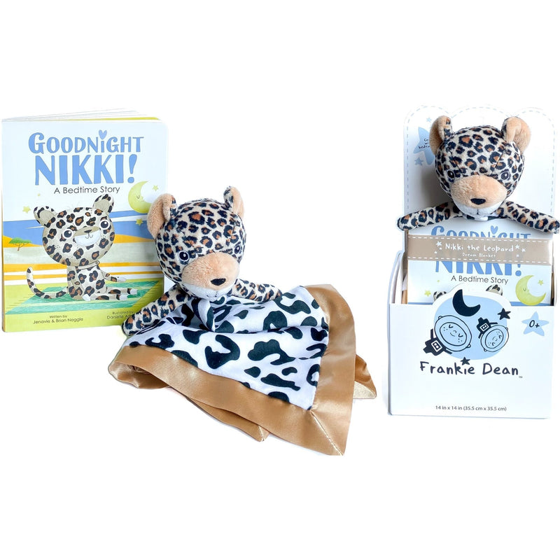 Frankie Dean Nikki the Leopard Dream Blanket + Bedtime Book