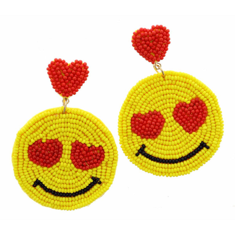 Jane Marie Heart Eye Emoji Earring