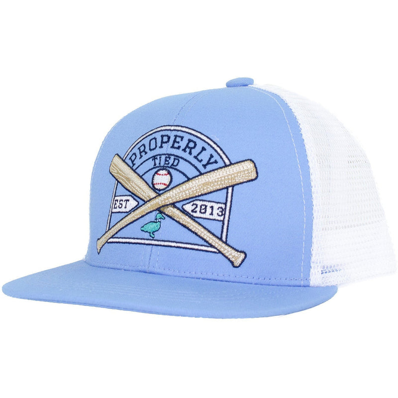 Properly Tied Lucky Duck Trucker Hat Baseball Shield