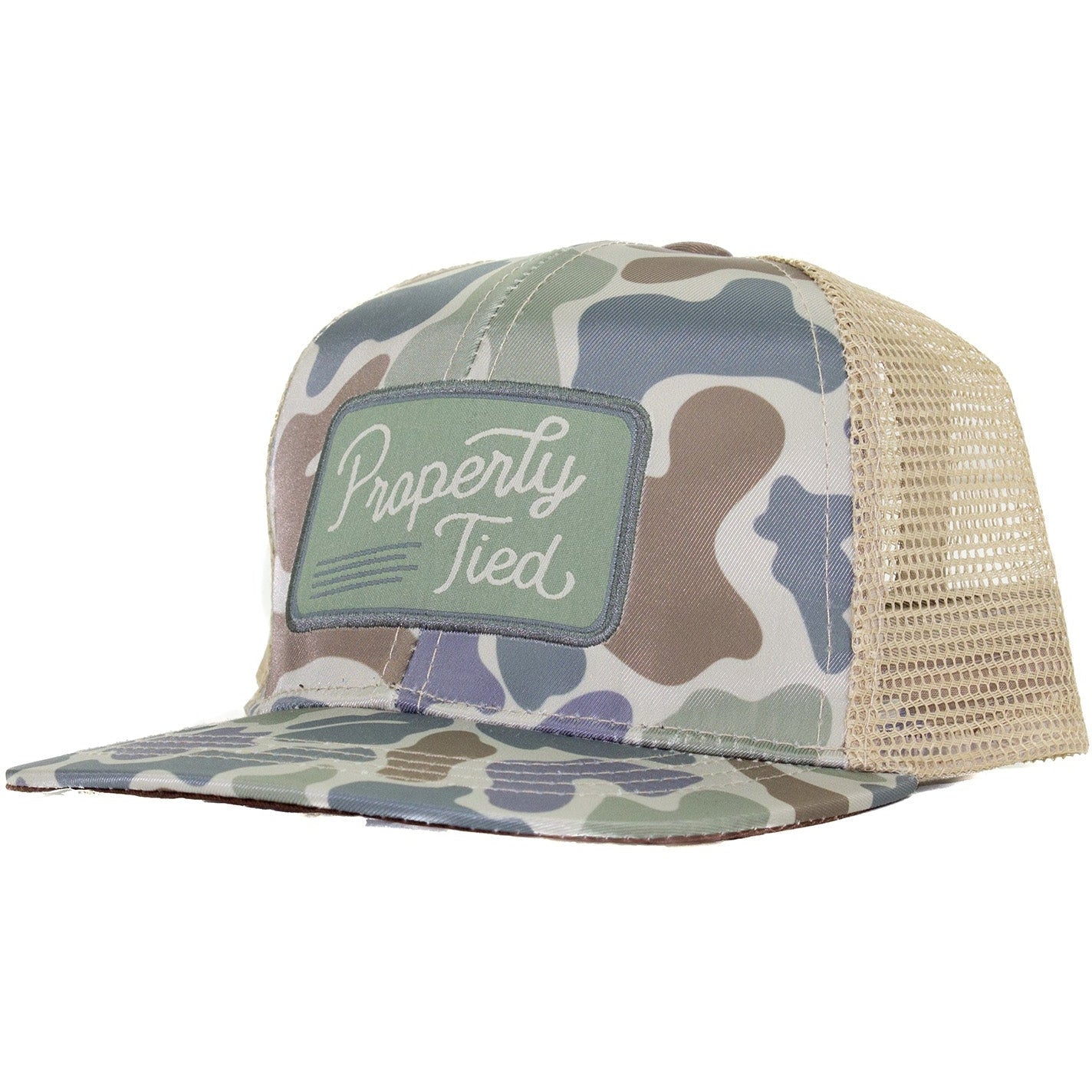 Properly Tied Boys Sportsman Trucker Hat | Vintage Camo