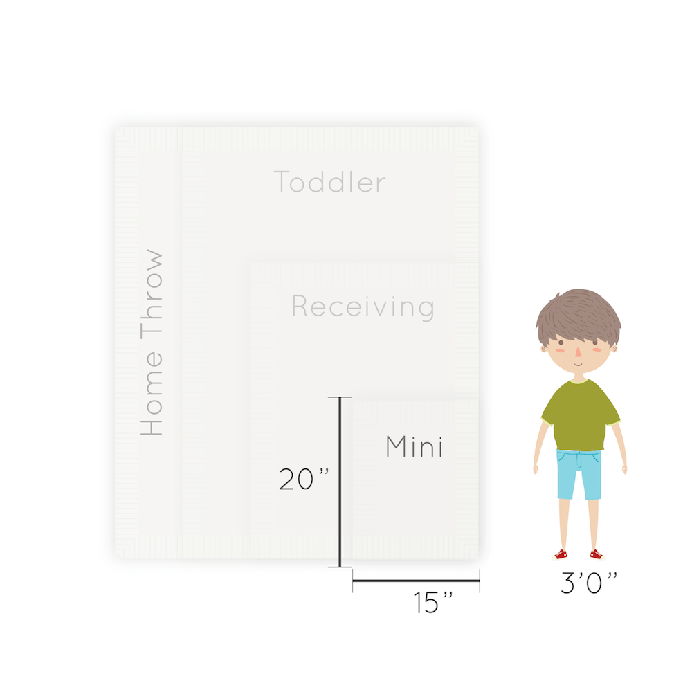 Saranoni Lush Satin Border Mini Blanket | Ivory