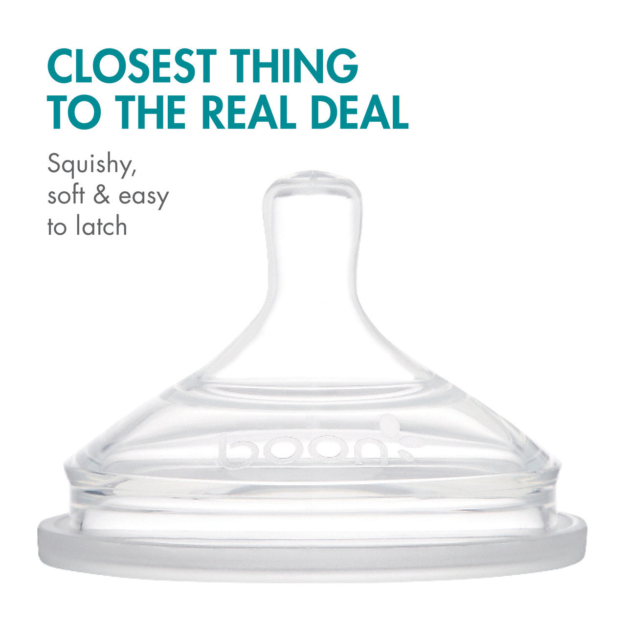 Boon Nursh Silicone Nipples 3-Pack