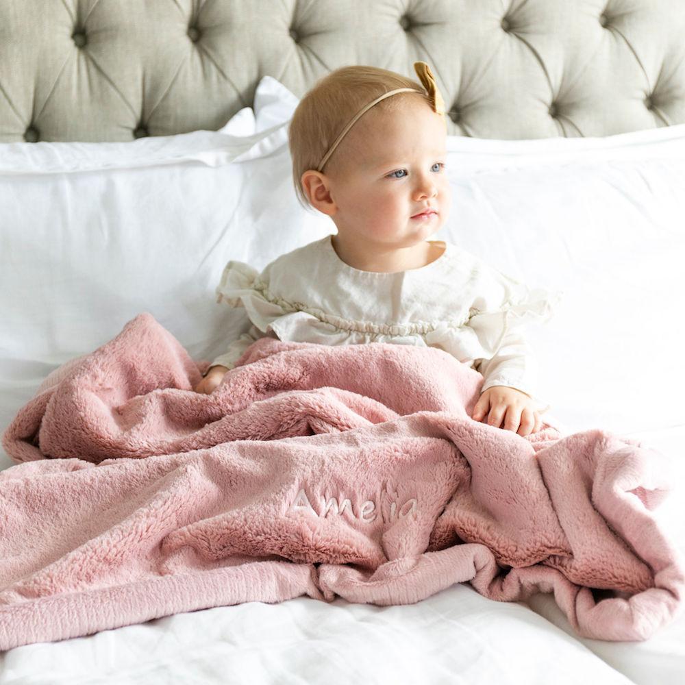 Saranoni Lush Receiving Blanket | Ballet Slipper
