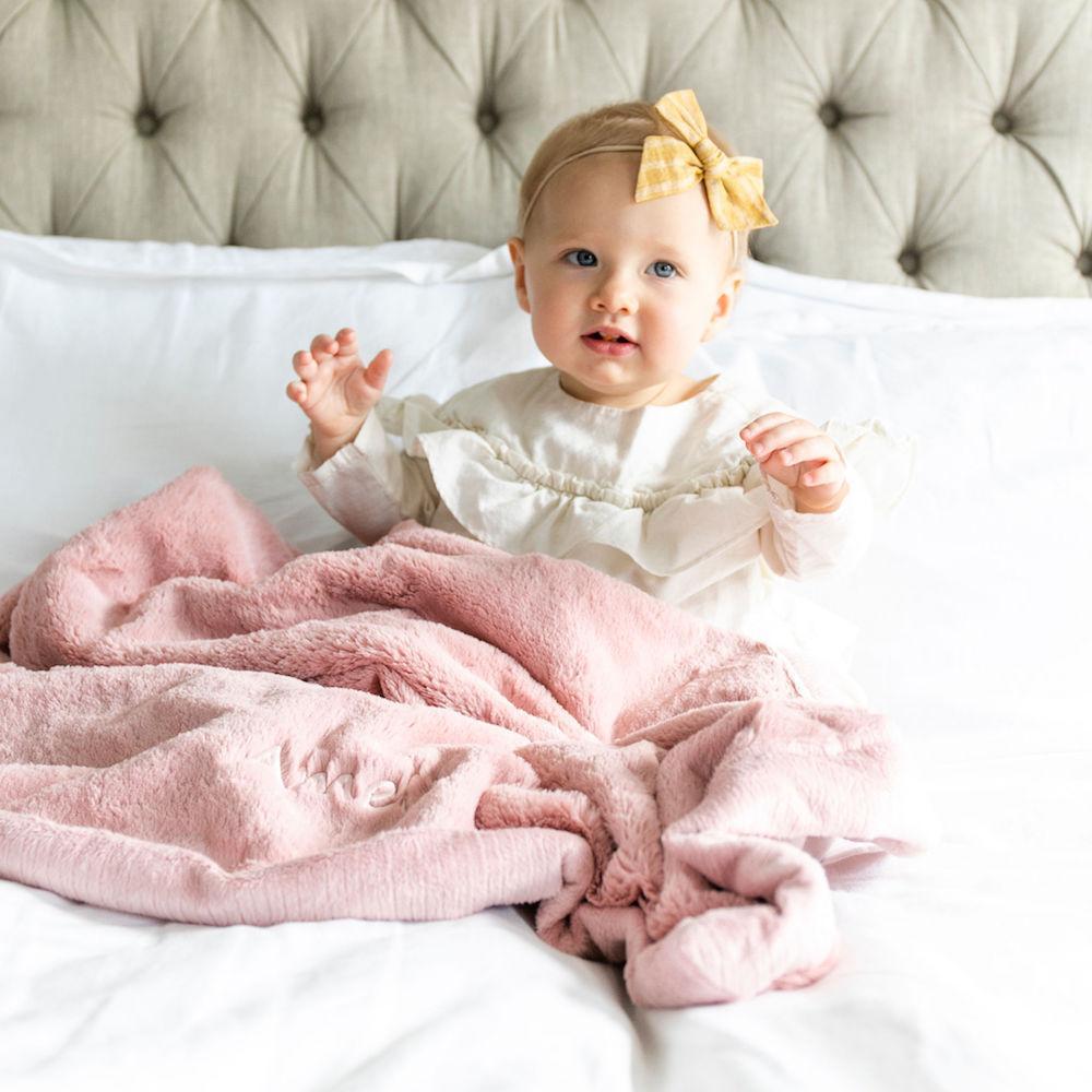 Saranoni Lush Receiving Blanket | Ballet Slipper