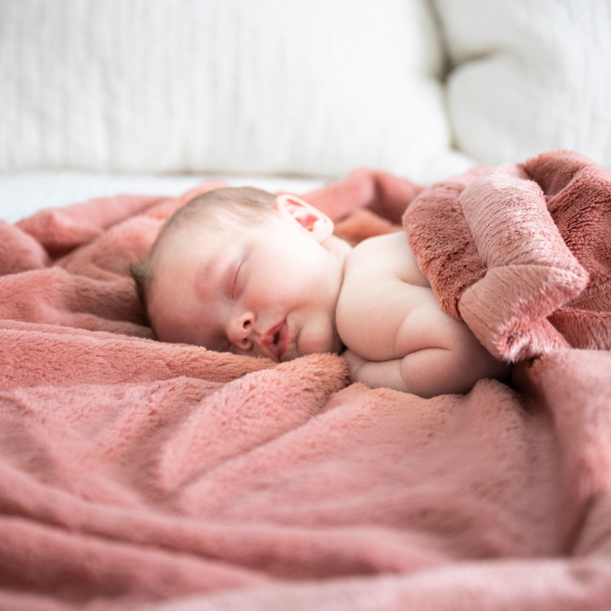 Saranoni Lush Receiving Blanket | Clay