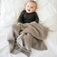 Saranoni Bamboni Receiving Blanket | Taupe