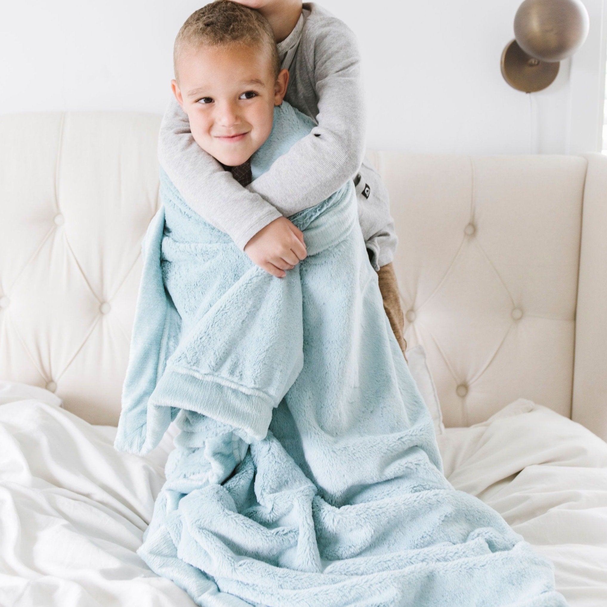 Saranoni Toddler Lush Blanket | Dew