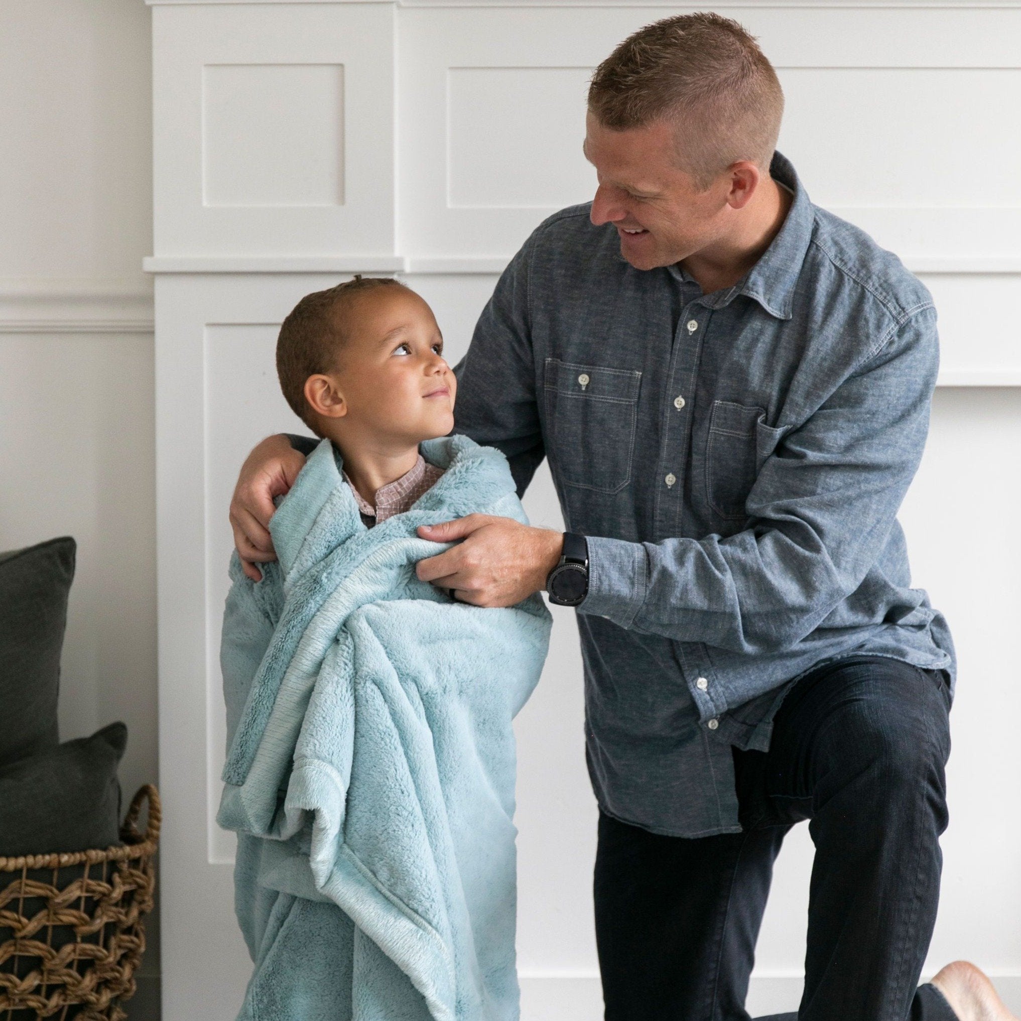 Saranoni Lush Receiving Blanket | Dew