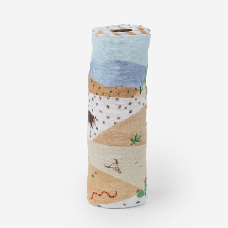 Little Unicorn Cotton Muslin Swaddle Blanket - Desert Hills