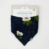 Little Unicorn Deluxe Muslin Reversible Bandana Bib - White Anemone