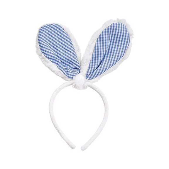 Blue Gingham Bunny Ears