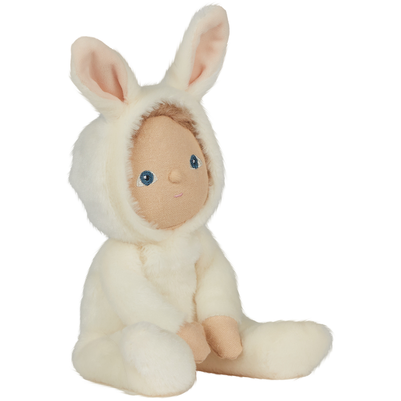 Olli Ella Dinky Dinkums Fluffle Family Bobbin Bunny | Ivory