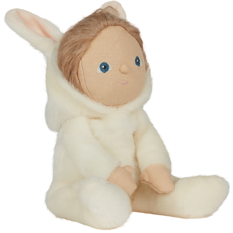 Olli Ella Dinky Dinkums Fluffle Family Bobbin Bunny | Ivory