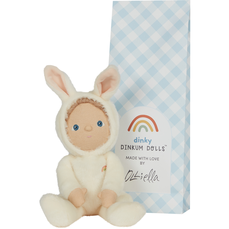 Olli Ella Dinky Dinkums Fluffle Family Bobbin Bunny | Ivory