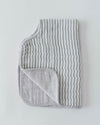 Little Unicorn Cotton Muslin Burp Cloth - Grey Stripe