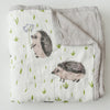 Little Unicorn Deluxe Muslin Quilt - Hedgehog