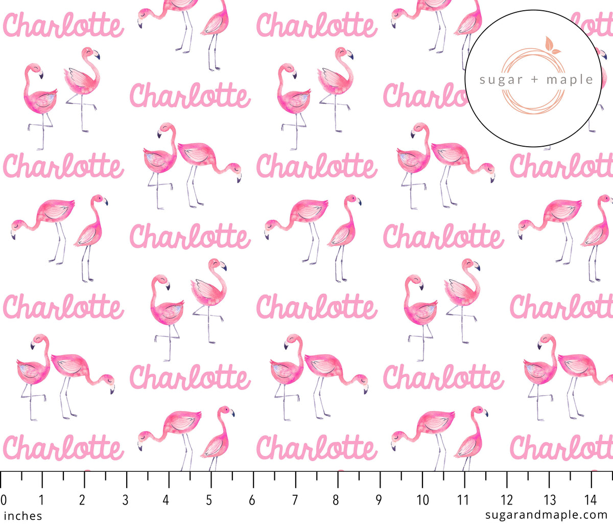 Sugar + Maple Stretchy Blanket | Flamingo