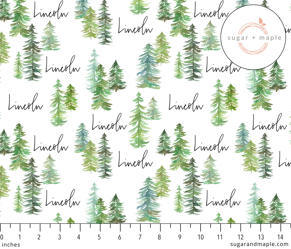 Sugar + Maple Stretchy Blanket | Pine Tree