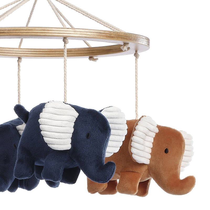 Lambs & Ivy Playful Elephant Musical Baby Crib Mobile
