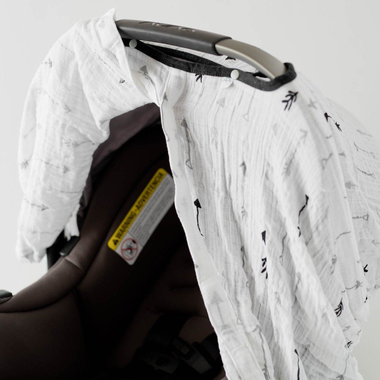 Little Unicorn Cotton Muslin Car Seat Canopy - Arrow