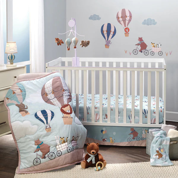 Lambs & Ivy Up Up & Away 3-Piece Crib Bedding Set